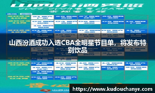 山西汾酒成功入选CBA全明星节目单，将发布特别饮品